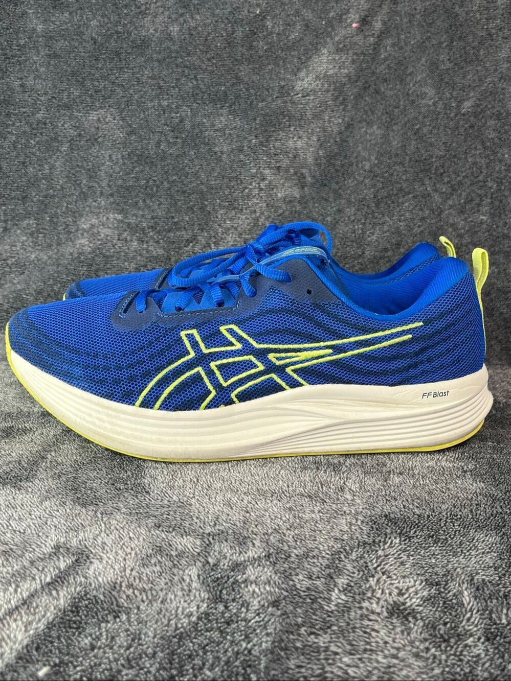 ASICS EvoRide Speed Men's Size 11.5 Blue/Yellow Running Shoes 1011B612